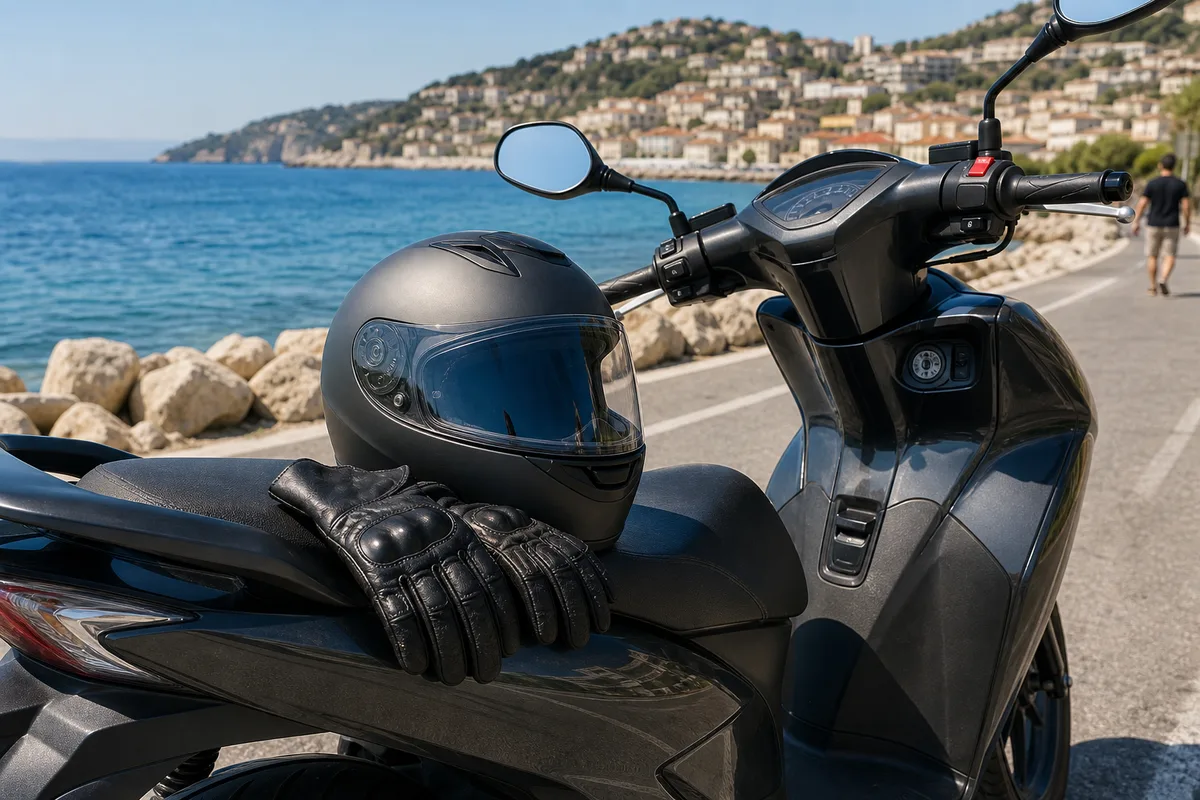 Équipement obligatoire à scooter : casque et gants